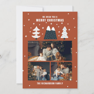 Warm Wishes Wenskaart Feestdagenkaart