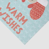 Warm Wishes Winter Christmas Pet & Handschoenen Ho Tissuepapier (Detail)