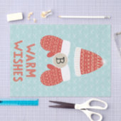 Warm Wishes Winter Christmas Pet & Handschoenen Ho Tissuepapier (Craft)