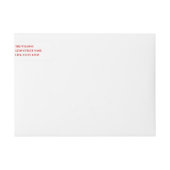 Warm Wishes Wraparound Holiday Adresetiketten (Voorkant)