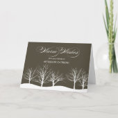 Warm Wishes Zakelijk/zakelijke vakantie Kaart (Voorkant)