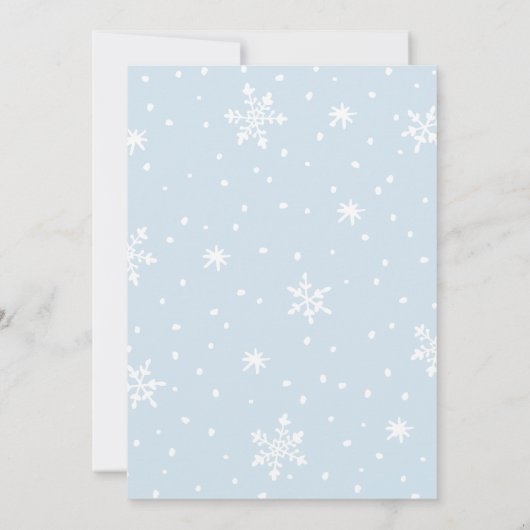 Warm Wishes's Greetings Typography Photo Feestdagenkaart (Achterkant)