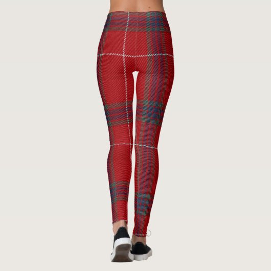 Warm Wissen Tartan Red ID589 Leggings (Achterkant)