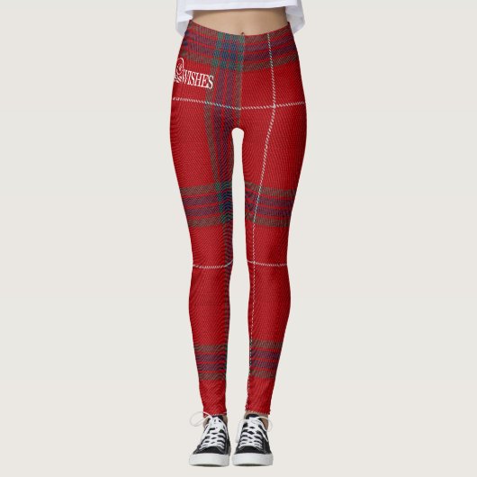 Warm Wissen Tartan Red ID589 Leggings (Voorkant)