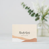 Warm woestijn | Boho Wedding RSVP-kaart Informatiekaartje (Staand voorkant)