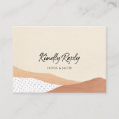 Warm woestijn | Boho Wedding RSVP-kaart Informatiekaartje (Voorkant)