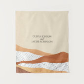 Warm woestijn | bruiloft van Boho Wandkleed (Voorkant)