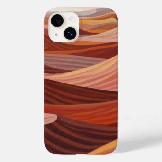 Warm woestijnlandschap - Schilderachtig kunstprint Case-Mate iPhone Case (Achterkant)