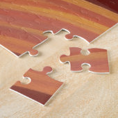 Warm woestijnlandschap - Schilderachtig kunstprint Legpuzzel (Zijkant)