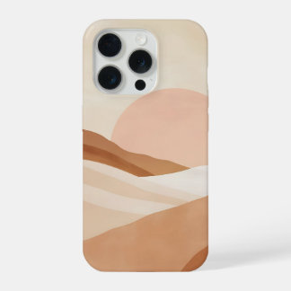 Warm woestijnzonsopgang Abstract landschap Neutraa iPhone 15 Pro Case