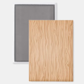 Warm Wood Grain Pattern Magnet for Fridge or Desk (Voorkant / Achterkant)