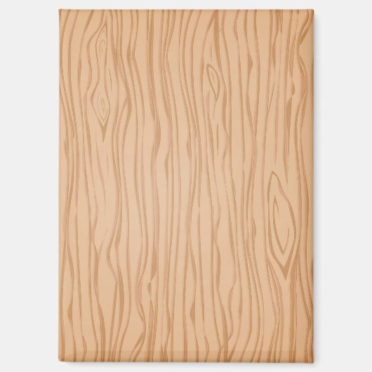 Warm Wood Grain Pattern Magnet for Fridge or Desk (Voorkant)