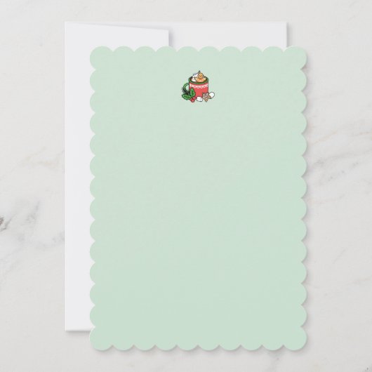 Warm worden met Sneeuwval Cacaobellen - Winterdran Kaart (Achterkant)