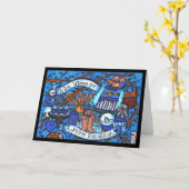 Warm Wwish for Hannukah Kaart (Gele Bloem)