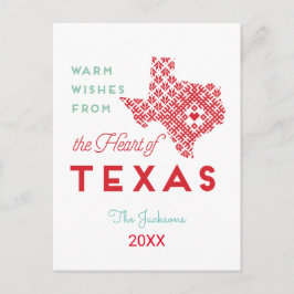 Warm Wwish from the Heart of Texas Briefkaart