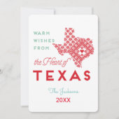 Warm Wwish from the Heart of Texas Kaart (Voorkant)