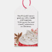 Warm Wwish Hot Chocolate-kerstcadeautag Cadeaulabel (Achterkant)
