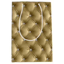 Warm Zacht Goud Vrouwelijke Faux Velvet Medium Cadeauzakje