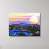 Warm Zeeen Sunset Canvas Afdruk (Voorkant)