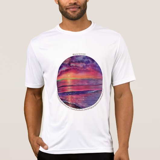Warm zeegezicht T-shirt (Voorkant)