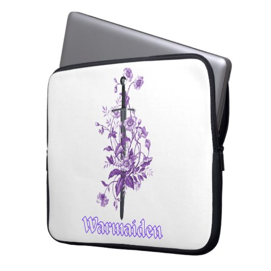 Warmaiden - laptophoes laptop sleeve (Voorkant Links)