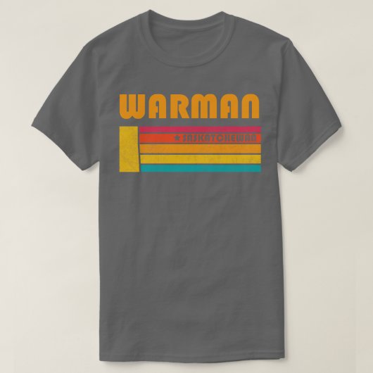Warman Saskatchewan Canada Vintage Noodlijdende So T-shirt (Design voorkant)