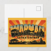 Warman Saskatchewan Snelstgroeiende Stad Briefkaart (Voorkant / Achterkant)