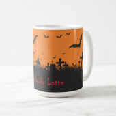warmbloedige latte koffiemok (Voorkant rechts)
