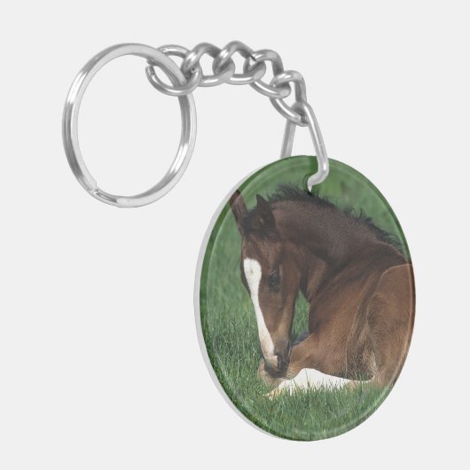 Warmbloeslade Sleutelhanger (Voorkant Links)