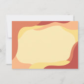 Warme 70'er jaren golvende verjaardagskaart kaart (Achterkant)