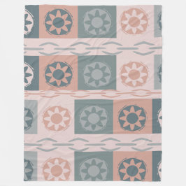 Warme aarde kleur fleece deken