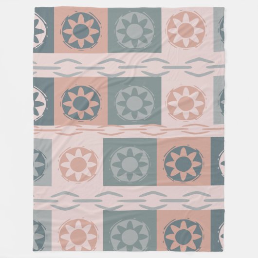 Warme aarde kleur fleece deken (Voorkant)