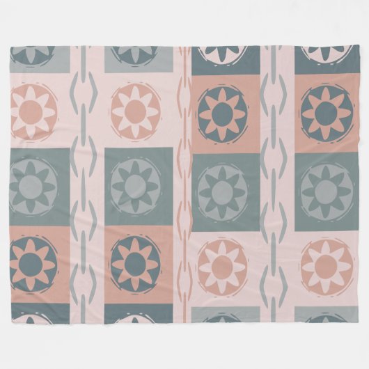 Warme aarde kleur fleece deken (Voorkant (Horizontaal))