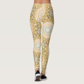 Warme Aardse Mandala Abstracte Ontwerp Leggings (Achterkant)
