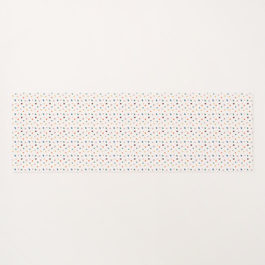 Warme aardse Retro Boho Terrazzo Yoga Mat (Achterkant (horizontaal))