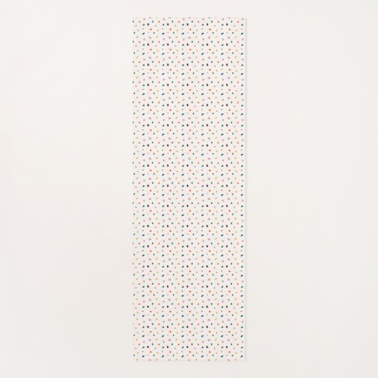 Warme aardse Retro Boho Terrazzo Yoga Mat (Voorkant)