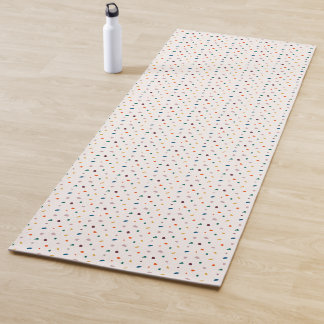 Warme aardse Retro Boho Terrazzo Yoga Mat