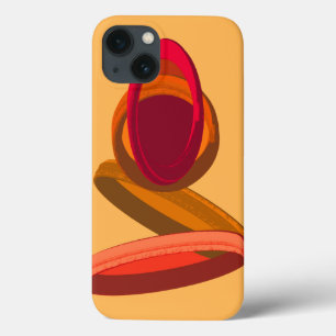 Warme Abstracte driedubbele ringen · Modern Minima Case-Mate iPhone Case