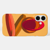 Warme Abstracte Drievoudige Ringen • Moderne Minim Case-Mate iPhone Case (Achterkant (horizontaal))