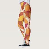 Warme abstracte gedessineerde leggings (Links)