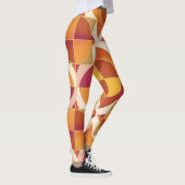 Warme abstracte gedessineerde leggings (Rechts)