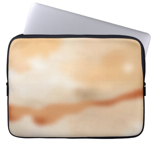 Warme Abstracte Stroom Laptop Sleeve (Voorkant)