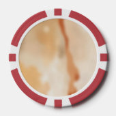 Warme Abstracte Stroom Poker Chips (Voorkant)
