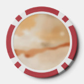 Warme Abstracte Stroom Poker Chips (Achterkant)