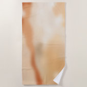 Warme Abstracte Stroom Strandlaken (Voorkant)