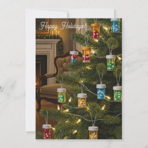 Warme Apotheek Kerstboom Kaart