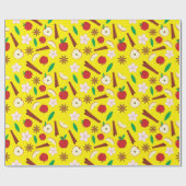 Warme appels, kaneel Naadloze Herfst Thanksgiving Cadeaupapier (Vlak)