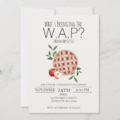 Warme appeltaart Grappige vriendjesUitnodiging gev Kaart (Voorkant)