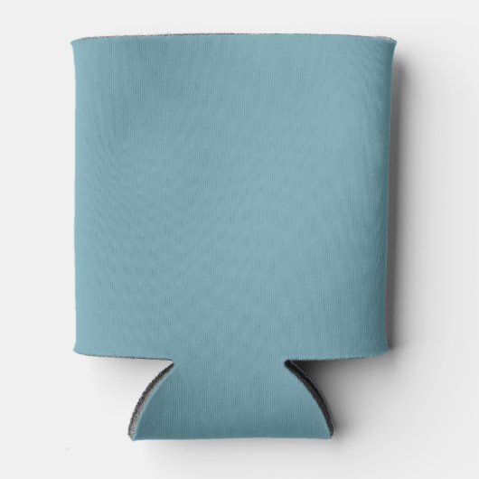 Warme Aqua Effen Kleur Blikjeskoeler (Voorkant)