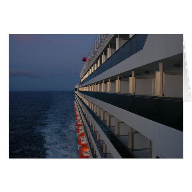 Warme avond op Zee kaart (Voorkant Horizontaal)